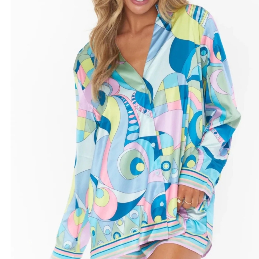 NWOT Show Me Your MuMu Early Riser Comfy Pajama Top Women Small